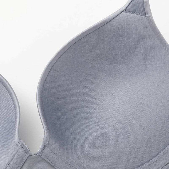 Everyday Plunge Push-Up T-Shirt Bra, Grey Wingslove