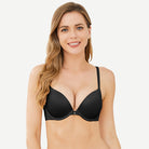 Everyday Plunge Push-Up T-Shirt Bra, Black Wingslove