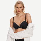 Everyday Plunge Push-Up T-Shirt Bra, Black Wingslove