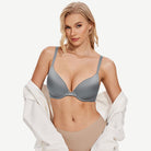 Everyday Plunge Push-Up T-Shirt Bra, Grey Wingslove