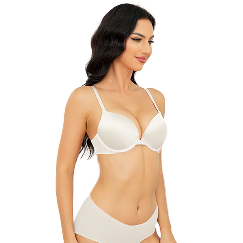 Everyday Plunge Push-Up T-Shirt Bra, Ivory Wingslove