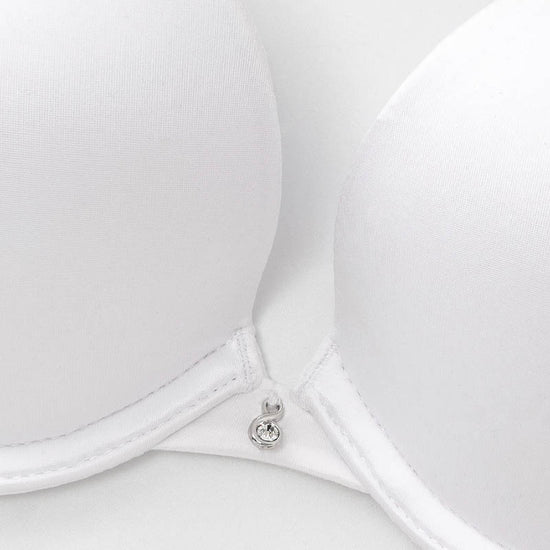 Everyday Plunge Push-Up T-Shirt Bra, White wingslove