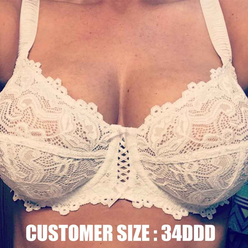 Full Coverage Lace Bra Underwire Bralette 34DDD Review