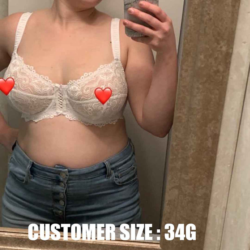 Full Coverage Lace Bra Underwire Bralette Review34G