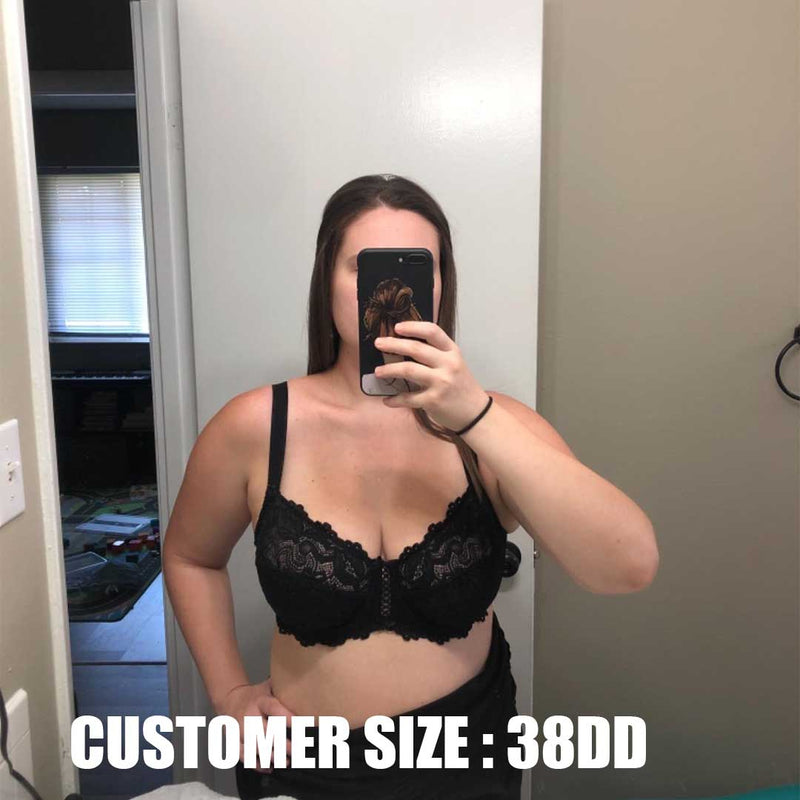 Full Coverage Lace Bra Underwire Bralette Review38DD