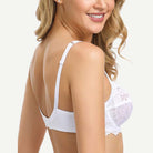 Wingslove Full Coverage Lace Bra Underwire Bralette, White