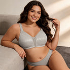 Full Coverage Minimizer Bra Wire-free, Elephant Grey Wingslove