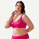 Full Coverage Minimizer Bra Wire-free, Rose Red wingslove