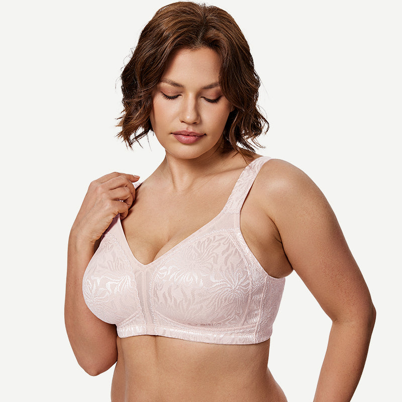Full Coverage Minimizer Bra Wire-free, Sandshell Pink wingslove