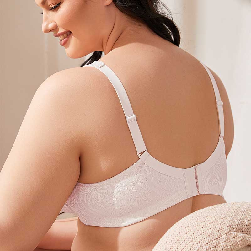 Full Coverage Minimizer Bra Wire-free, Sandshell Pink wingslove