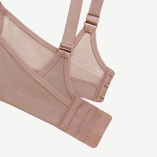 Full Coverage Solid Absorb Breathable Wirefree Sports Bra Amber