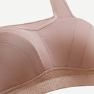 Full Coverage Solid Absorb Breathable Wirefree Sports Bra Amber wingslove