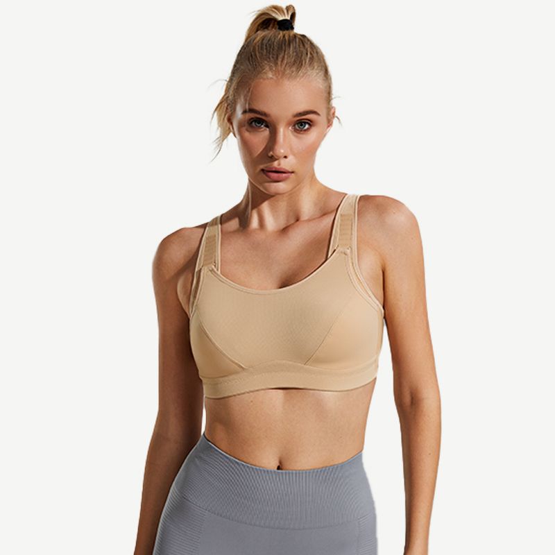 Full Coverage Wireless Sports Bra, Nude Wingslove