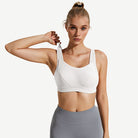 Full Coverage Wireless Sports Bra, White Wingslove