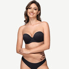 Full Figure Strapless Multiway Bra with Underwire, Black Wingslove