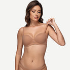 Full Figure Strapless Multiway Bra with Underwire, Coffee Wingslove