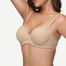 Full Figure Strapless Multiway Bra with Underwire, Nude Wingslove
