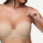 Full Figure Strapless Multiway Bra with Underwire, Nude Wingslove