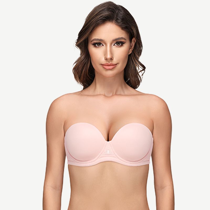 Full Figure Strapless Multiway Bra with Underwire, Pink Wingslove