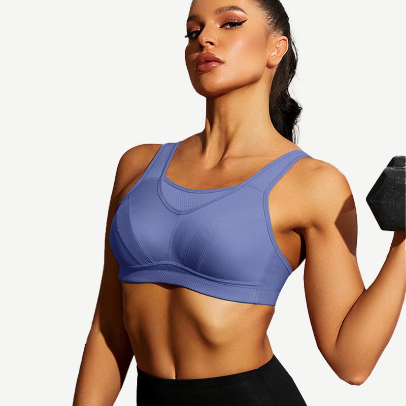 High Impact Large Bust Full Coverage Workout Bras Purple