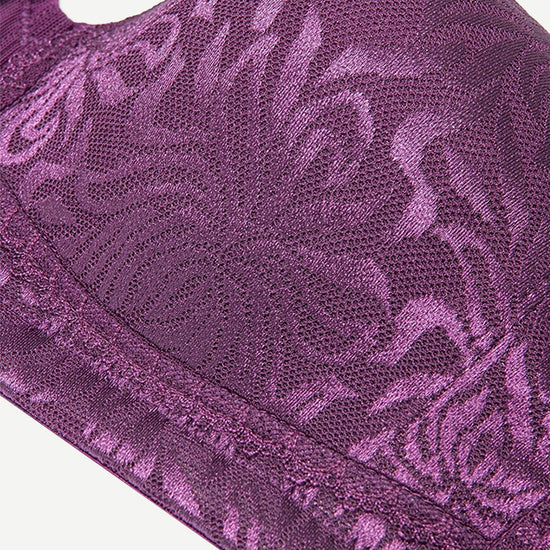 Minimizer Bra Non Padded- Wire-free Purple - WingsLove