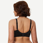 Minimizer Bra Non Padded Wire-free Black - WingsLove