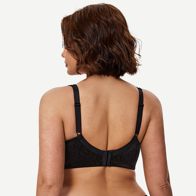 Minimizer Bra Non Padded Wire-free Black - WingsLove