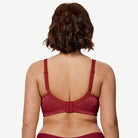 Full Coverage Minimizer Bra Wire-free, Wine Red