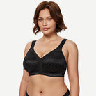 Minimizer Bra Non Padded Wire-free Black - WingsLove