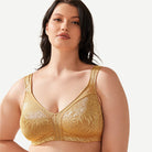 Minimizer Bra Non Padded Wire-free Gold - WingsLove
