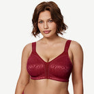 Full Coverage Minimizer Bra Wire-free, Wine Red