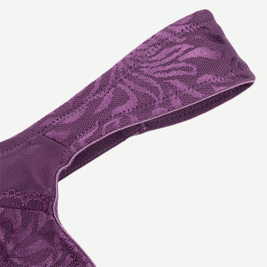 Minimizer Bra Non Padded- Wire-free Purple - WingsLove