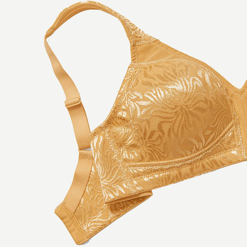 Minimizer Bra Non Padded Wire-free Gold - WingsLove