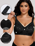 Minimizer Bras Full Coverage Wirefree, Black Wingslove