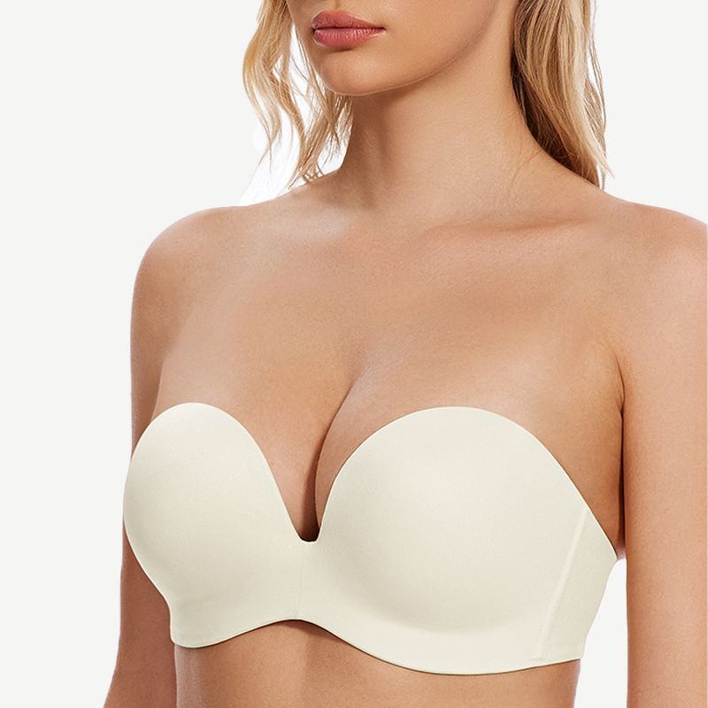 Multiway Push-Up Strapless Wireless Bra, Ivory Wingslove