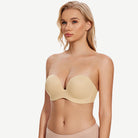 Multiway Push-Up Strapless Wireless Bra, Nude Wingslove