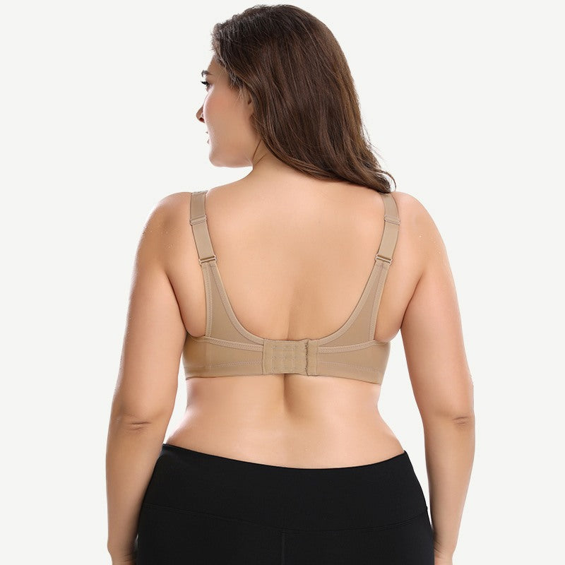 Wireless Sports Non-Padded Bra Bounce Control, Dark Nude