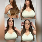 Plus Size Non Padded Yoga Wirefree Sports Bra, Green Wingslove