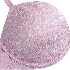 Push Up Deep V Plunge Underwire Multiway 2 Cups Up Purple