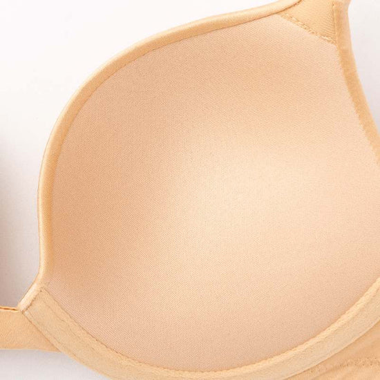 Push Up Everyday Basic Comfort Lightly Padded Underwire Plunge T-Shirt Bra Lift Up