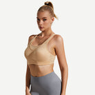 Seamless Sports Bra Wireless Comfort, Nude Wingslove