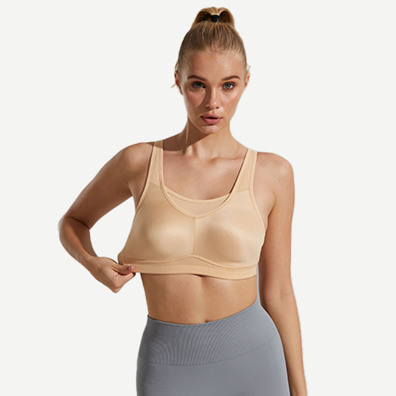 Seamless Sports Bra Wireless Comfort, Nude Wingslove