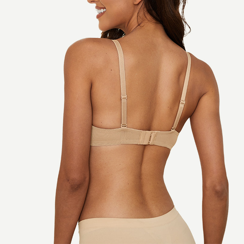 See Through Underwire Demi Sheer Bralette Bra Dark Nude Wingslove