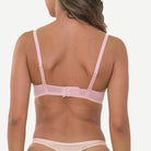 See Through Underwire Demi Sheer Bralette Bra Pink Wingslove