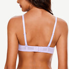 Underwire Lace bra Sheer Mesh Unlined, Light Purple