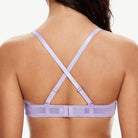 Underwire Lace bra Sheer Mesh Unlined, Light Purple