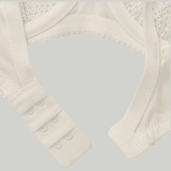 Sheer Lace Underwire Demi Bra with Plunge Neckline