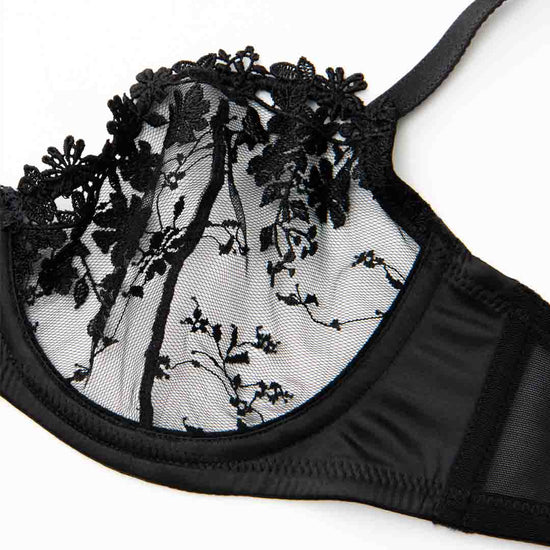 Wingslove White Sheer Lace Bra | Unlined Underwire Balconette WingsLove Wingslove White Sheer Lace Bra | Unlined Underwire Balconette WingsLove