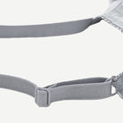 Unlined See Through 1/2 Cup Mesh Demi Shelf Underwired Bra Grey Wingslove