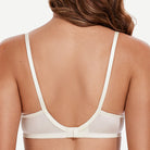 Unlined See Through 1/2 Cup Mesh Demi Shelf Underwired Bra Ivory White Wingslove